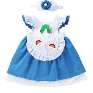 Hungry Caterpillar Dress First Birthday Dress Outfit Clothes Smash Cake